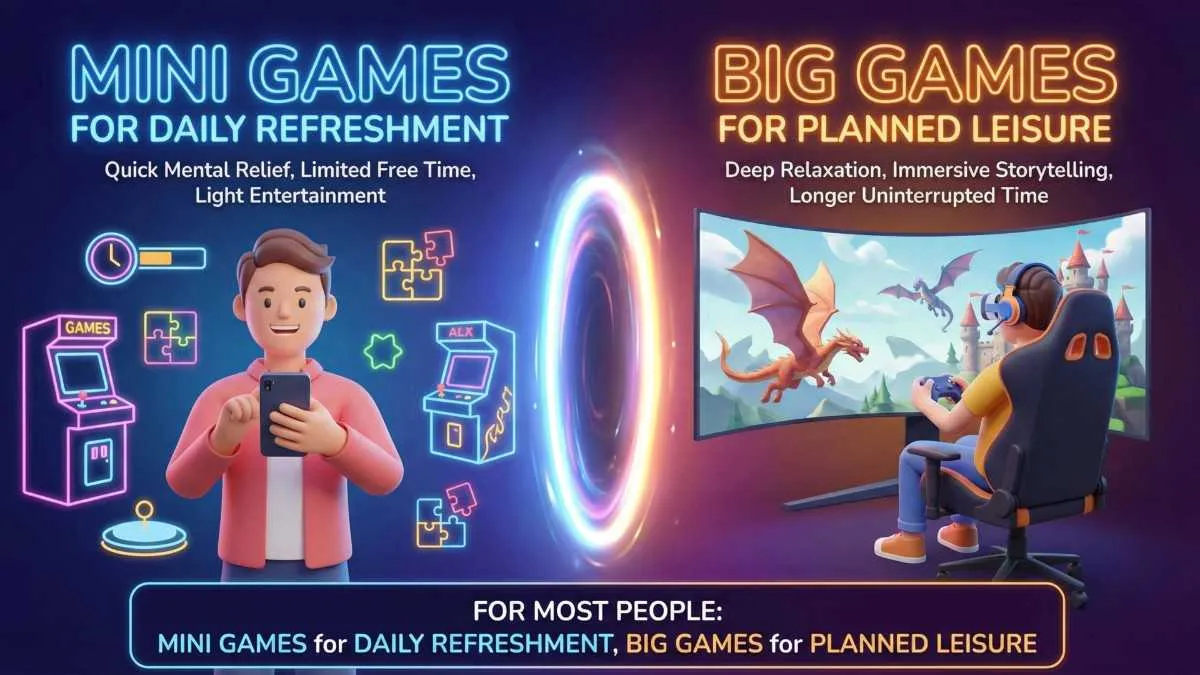 Mini Games vs Big Games: Which Is Better for Daily Refreshment?